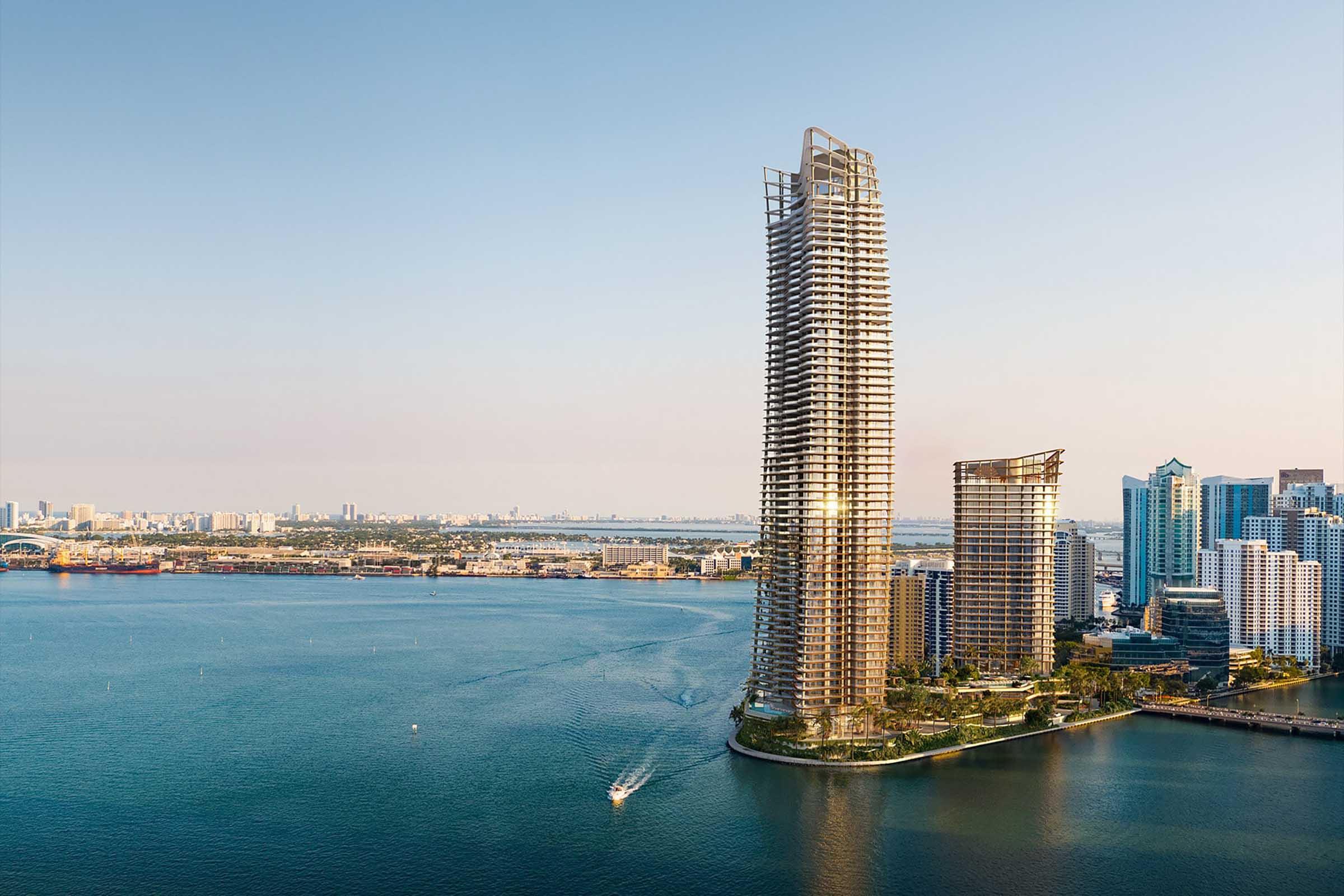 Rendering of The Residences at Mandarin Oriental, Miami One Island Drive Brickell Key